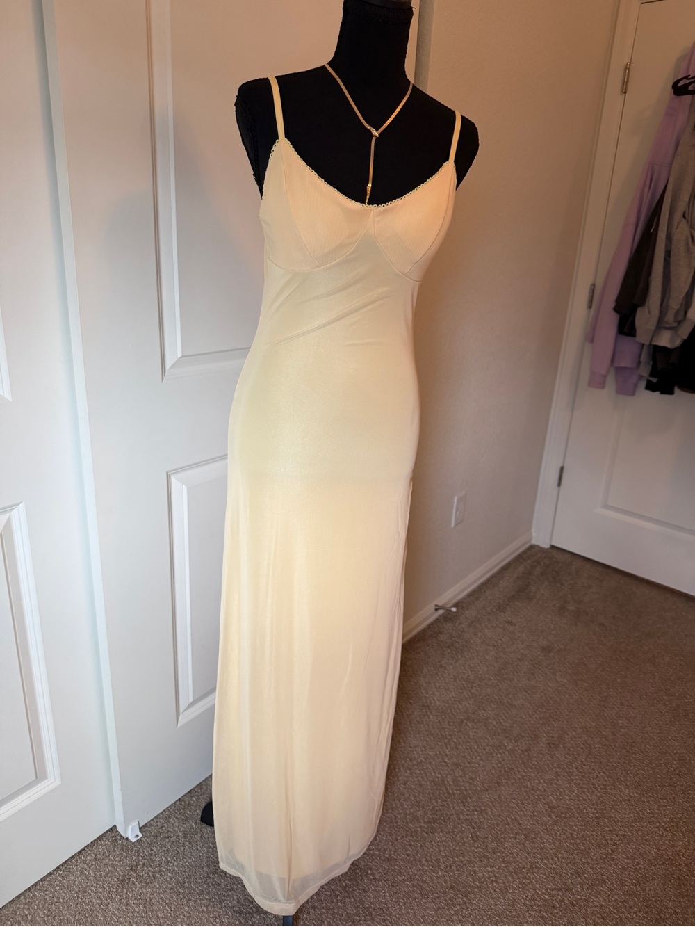 Butter Yellow Slip Maxi Dress